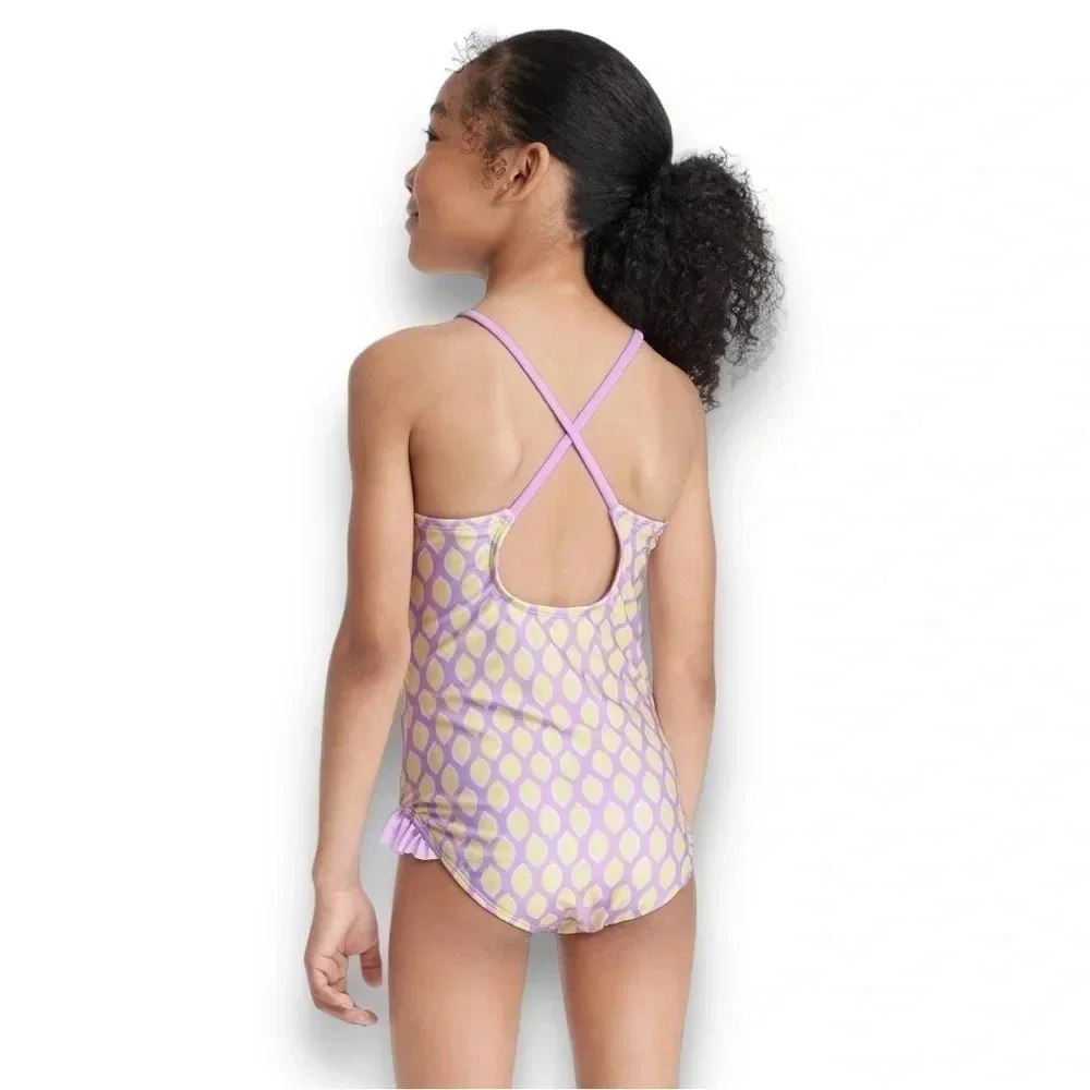 Cat & Jack | Girls Lemon Print One Piece ((M)/7-8 yrs) 🍋